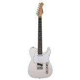 Aria Pro II TEG-Series Electric Guitar in Ivory with White Pickguard